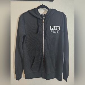 Victoria's Secret Black Hoodie with PINK Logo